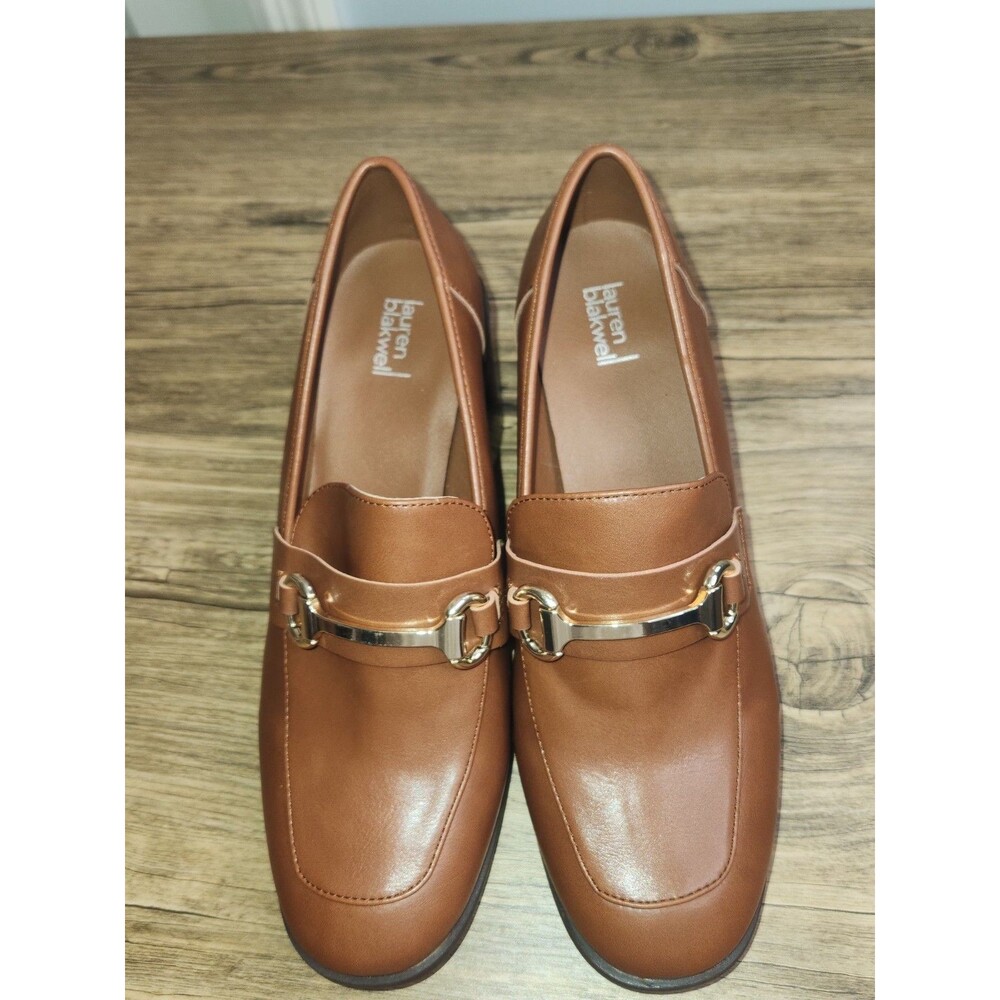 Lauren Blakwell "Neil Cognac Pumps Women's Size 10 Medium - Picture 7 of 16